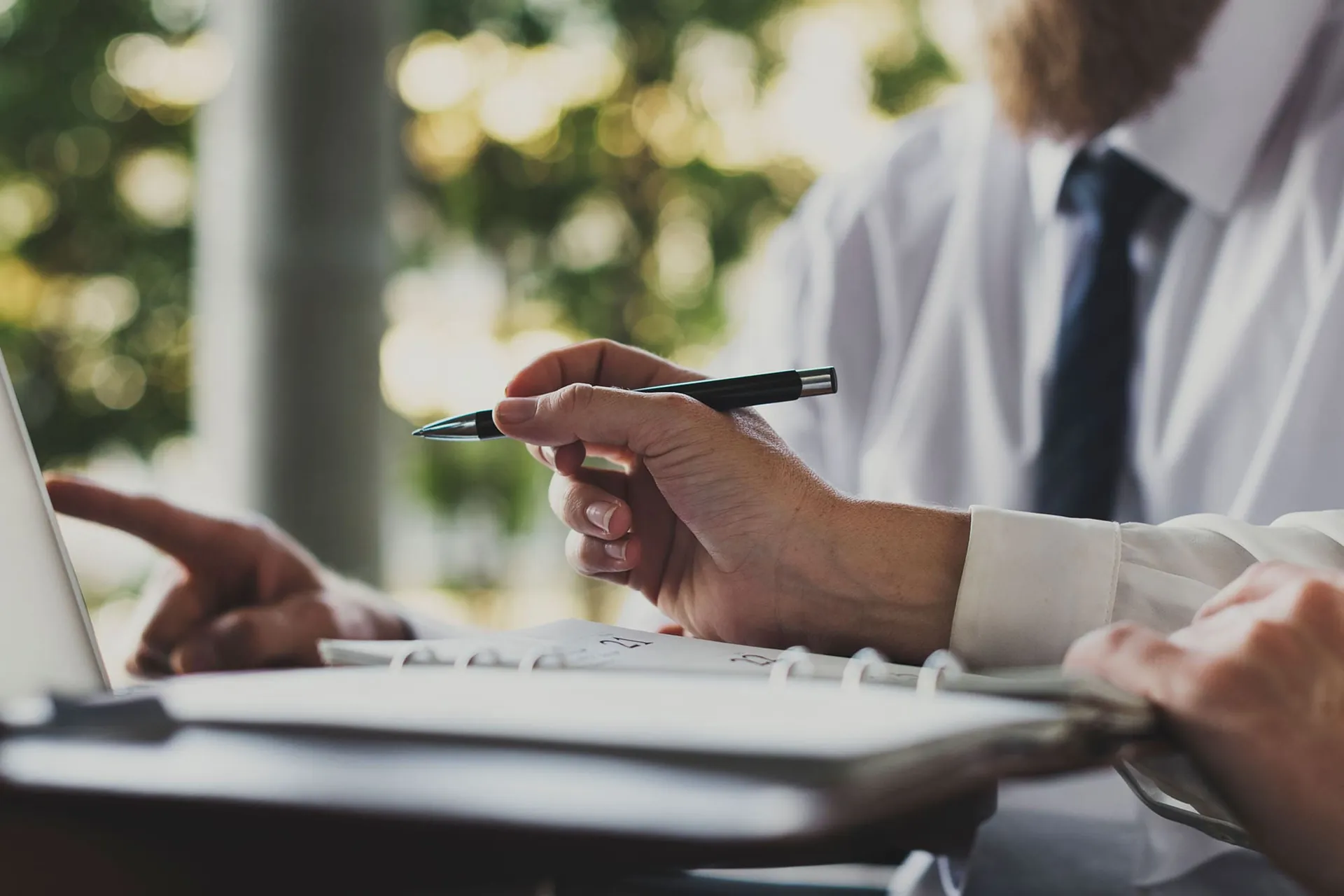 Signing a sale and purchase agreement